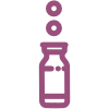 Medicine bottle icon representing clinical care for painful breastfeeding and lactation-related conditions